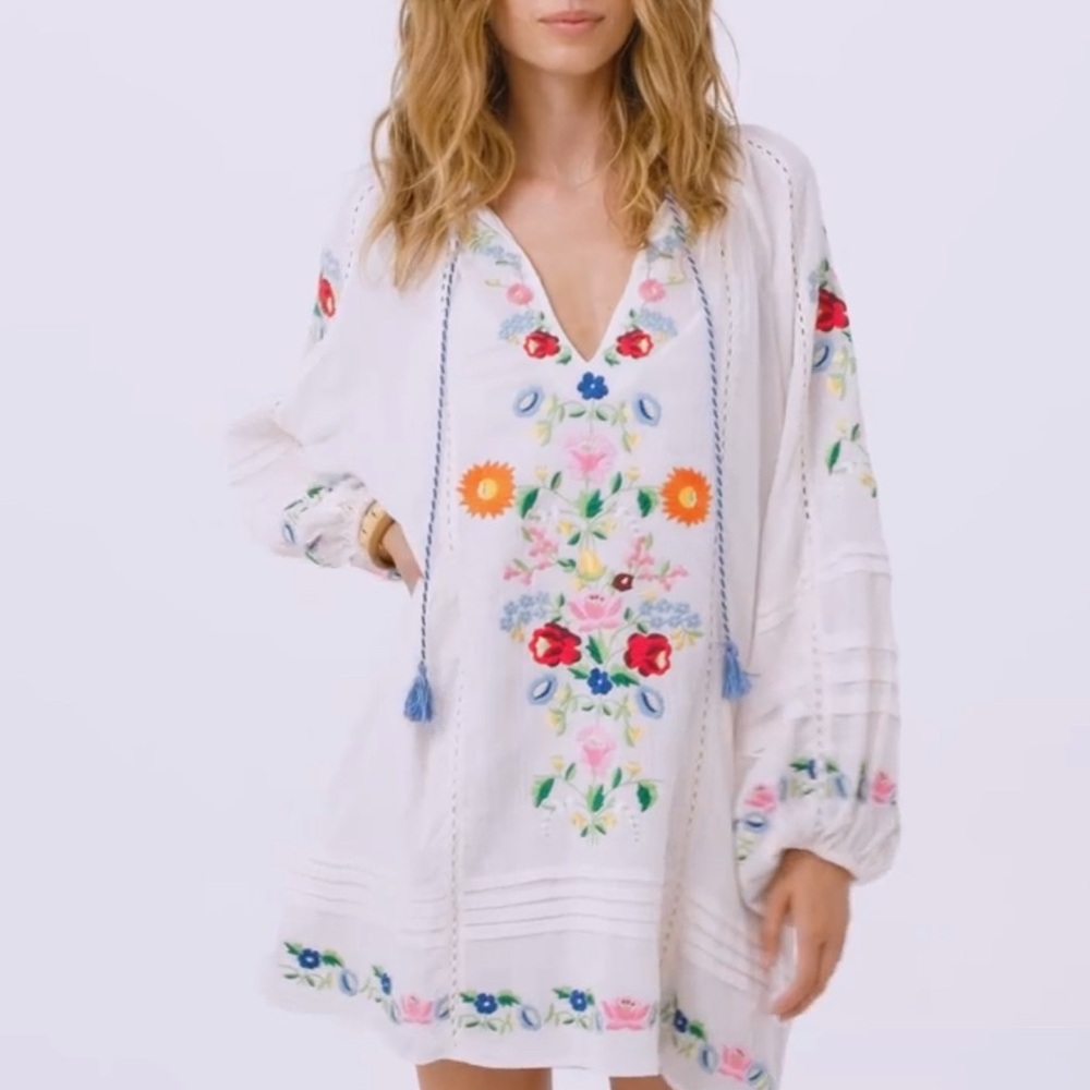 Spell & The Gypsy Florapaloosa Embroidered Tunic Dress - Wildflower NWT Sold Out